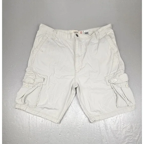 Vintage Y2K Levi Strauss Shorts Mens 40 Tan Cargo Relaxed‎ Utility Gorpcore