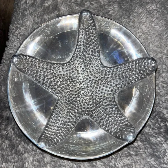 Vintage  MARIPOSA Large Brillante Starfish Serving Salad Bowl Beach Textured 8