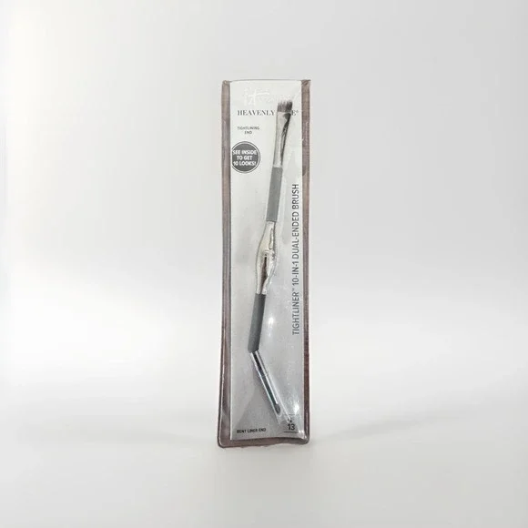 IT Cosmetics Tightliner Brush Unisex OS Silver NEW Dual Ended Eyeliner No 13