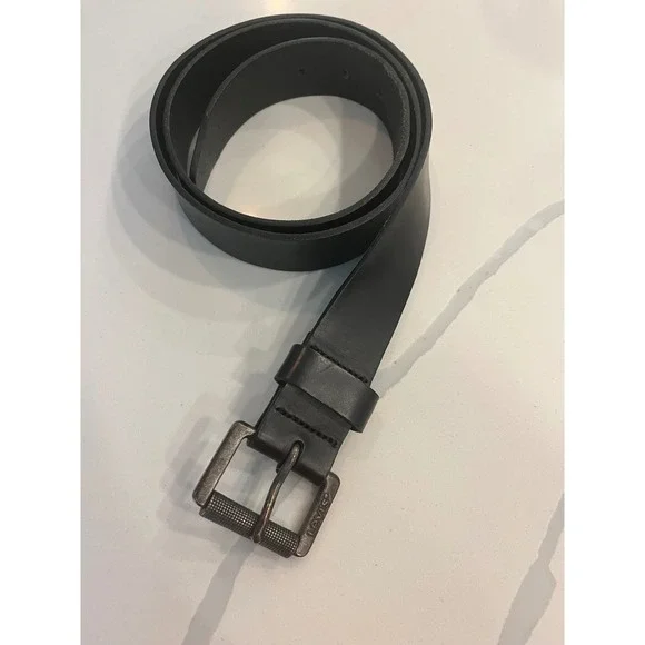 Levi's Black‎ Bovine Leather Belt Size 40 Mens Roller Buckle Casual Western