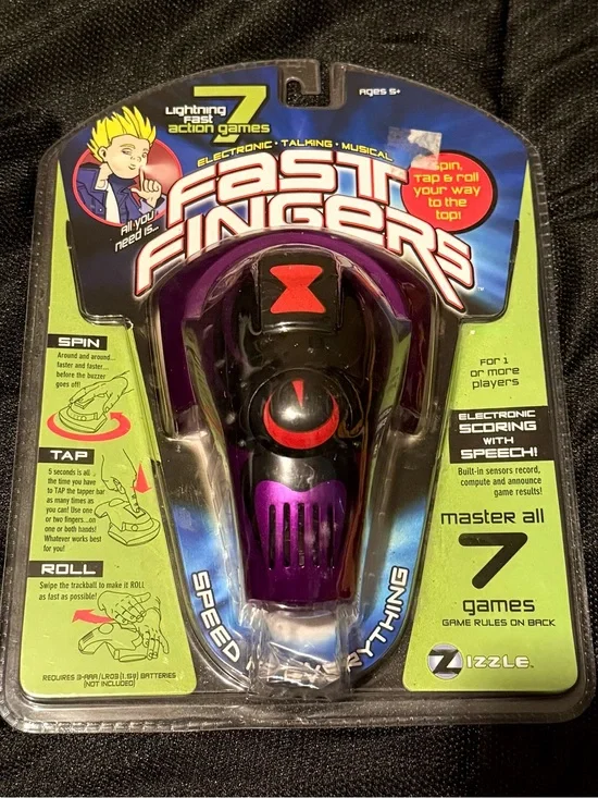 Fast Fingers Electronic Game - Purple and Black