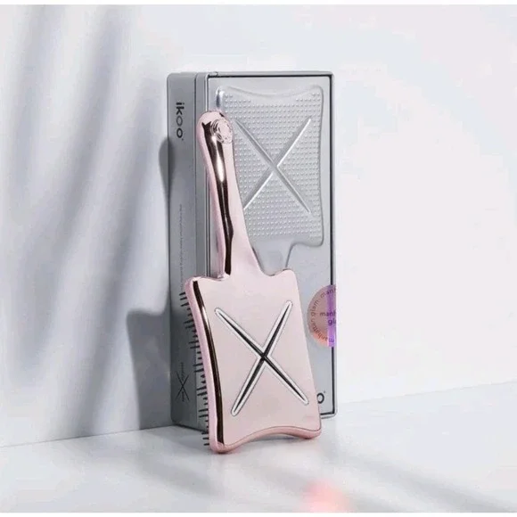 IKOO Paddle x Pops Blow Dry + Styling Brush Metallic Collection Manhattan Pink‎