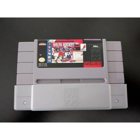 NHLPA Hockey '93 Super Nintendo SNES Authentic‎  Game Tested Cartridge Only