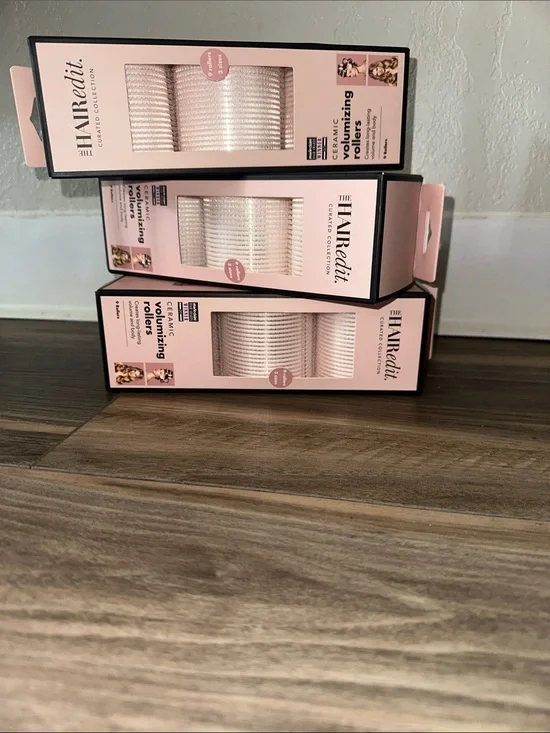 Curated Luxury Ceramic Volumizing Rollers - Light Pink