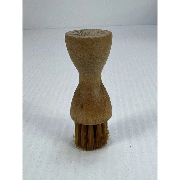 Vintage Sterilized Cavalier Dauber Brush Sterilized‎ Pure Bristles Wood Handle