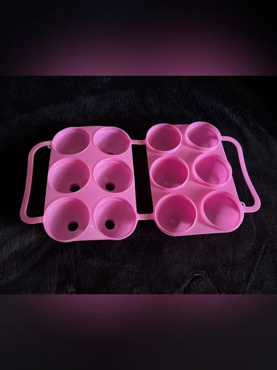 Vintage JELL-O Egg JIGGLERS Plastic Mold Pink 6 eggs
