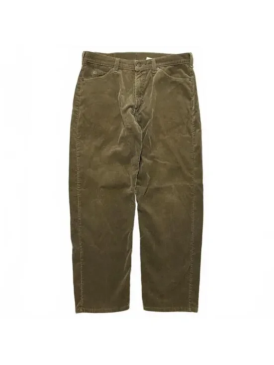 VTG 90's Levis 565 Loose Fit Corduroy USA Wide Leg Pants Men’s 34x32 Olive Green