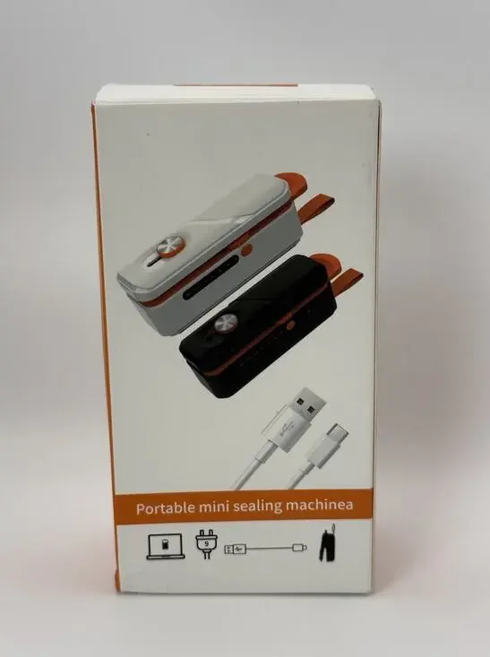 C800 Portable Mini Bag Sealer w/ Cutter, Magnetic, USB Cable, Type-C, White