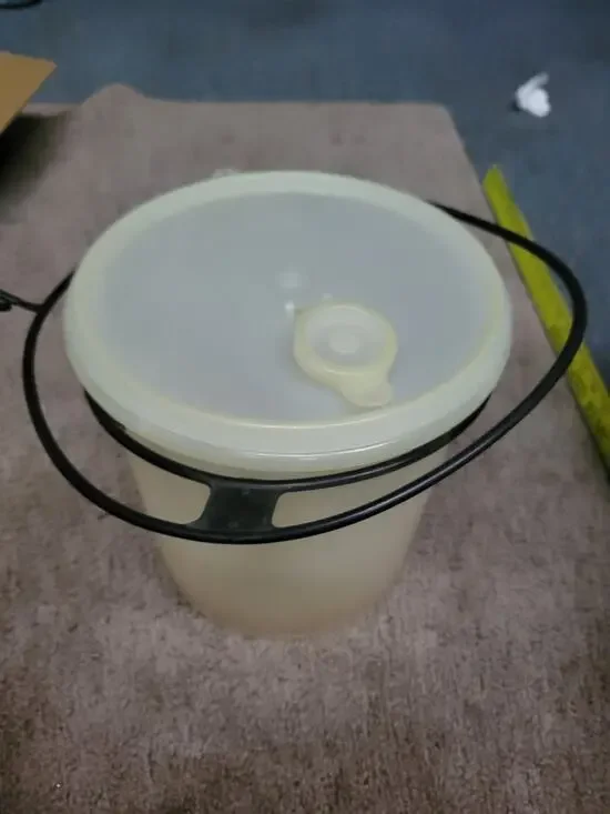 Vintage 10” Tall Tupperware Jumbo Canister With CARIOLIER HANDLE