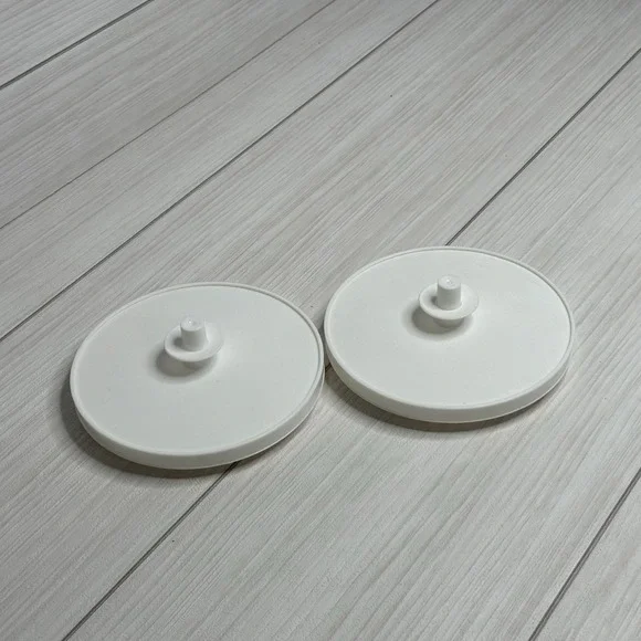 Tupperware G Series Replacement‎ Seals White Sunburst Round Lids Set of 2