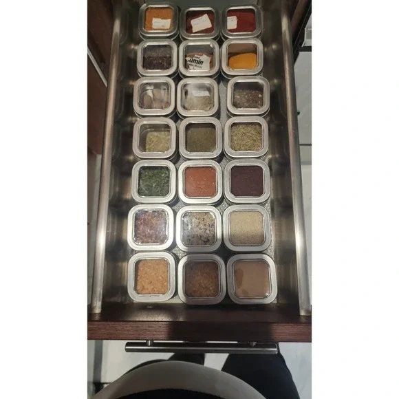 48pc Small Tins 2 Oz. With Window use‎ for candy or spices Organize spices