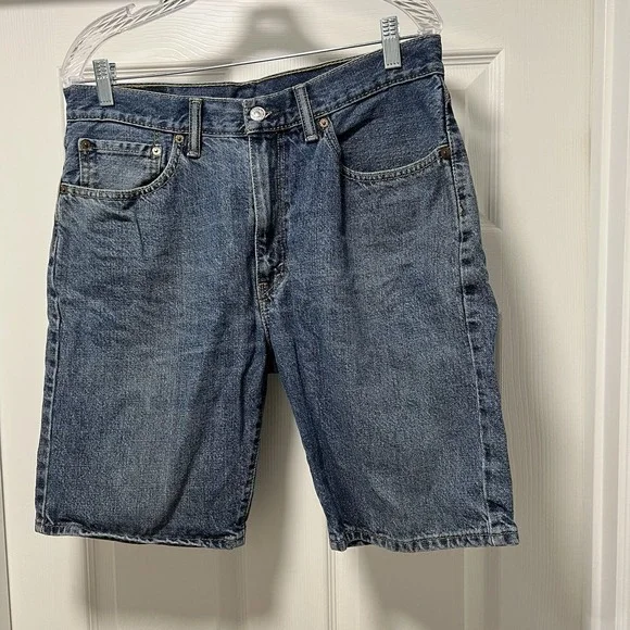 Levi Strauss 505 100% cotton denim 5-pocket 34 medium wash‎ classic Men's Short