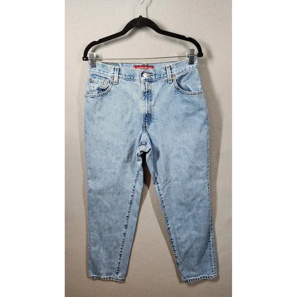 Vintage Levis 550 Relaxed Fit Tapered Leg‎ Mom Jeans Size 12 High Rise Denim 90s