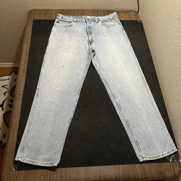 Levis Orange Tab Jeans Vintage USA Made 36x30 Denim Straight Leg Relaxed 1990s