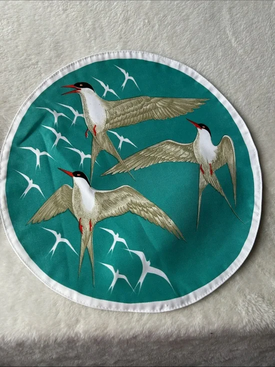 Bagshaw of St. Lucia high quality linen placemat vintage