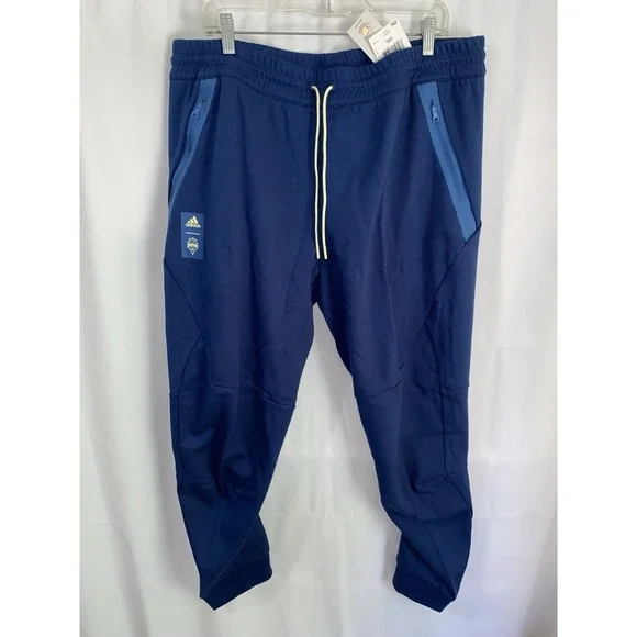 NWT Adidas Seattle Sounders FC Travel Pants MLS Soccer Mens 2XL