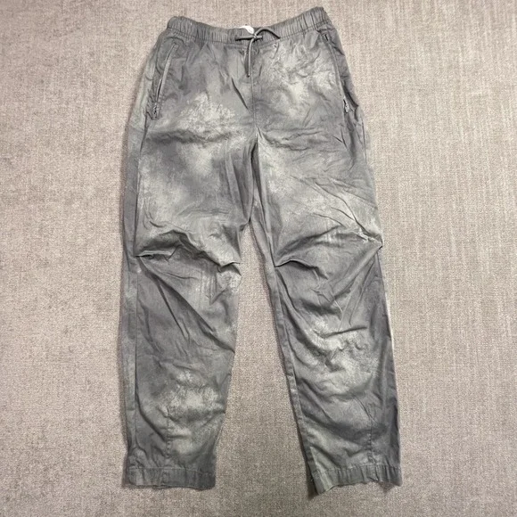 Abercrombie Kids Boys Gray Acid Wash Elastic Waist Drawstring Pants 13/14
