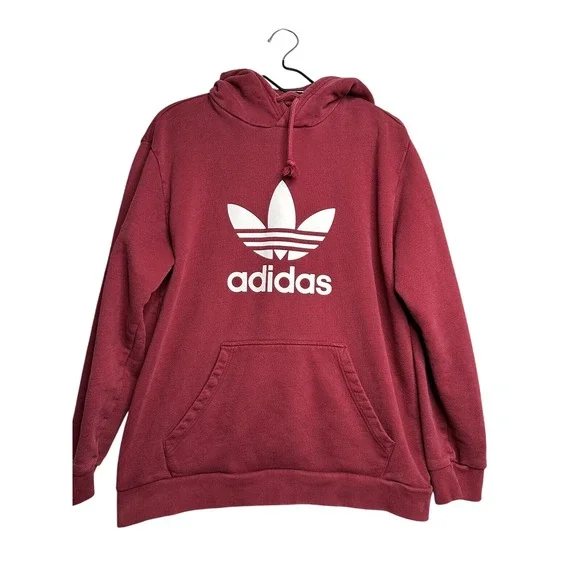 ADIDAS Spell Out Hoodie | Medium | Sweatshirt‎ Jumper Originals Trefoil Vintage