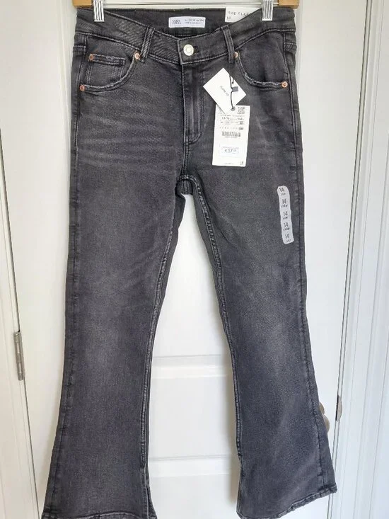 Zara Girls' Black Flare Jean