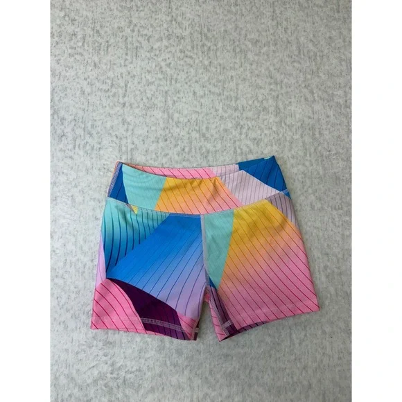 DSG‎ Girls Momentum Mid-Rise Shortie 3 Inch Multi Color Geometric Shorts Size M