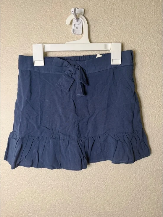 Crown of Hearts Girls Medium Navy Skirt