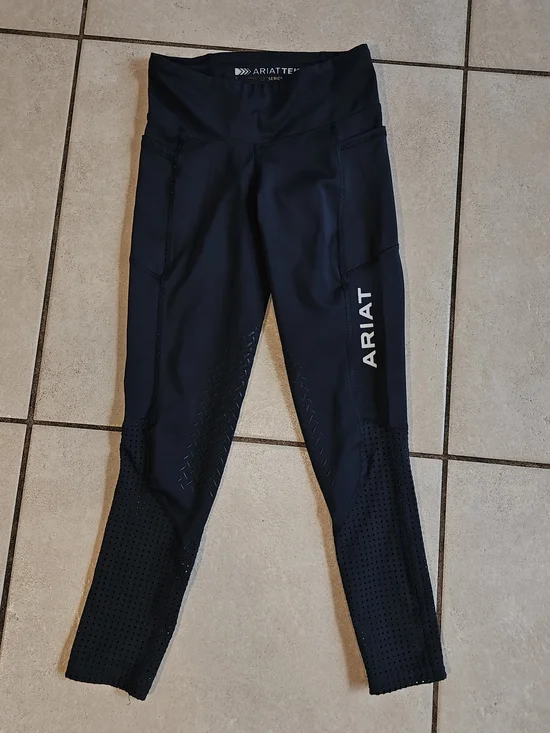 Ariat TEK Black Girls Silicone-Grip Riding Leggings