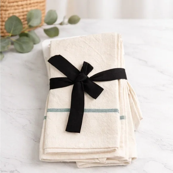 Hearth & Hand™ Cream Linen Napkins Set of 4 | Magnolia | New
