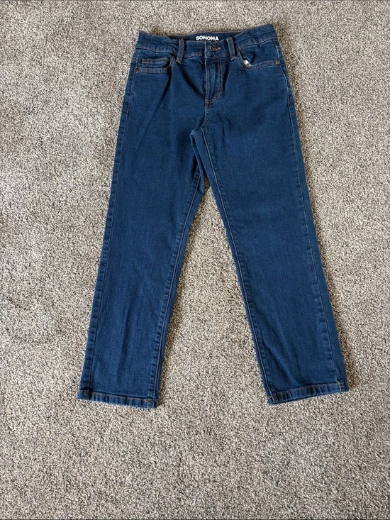 Boys SONOMA Navy Straight-Leg Flexwear Jeans Size 10