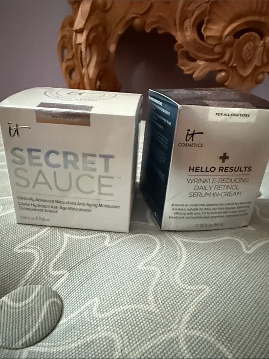 It cosmetics  Secret Sauce  and Hello Results New