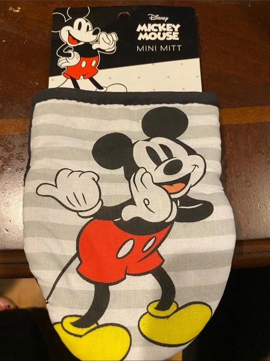 Disney Mickey Mouse Kids Mini Mitt in Gray, Red & Yellow