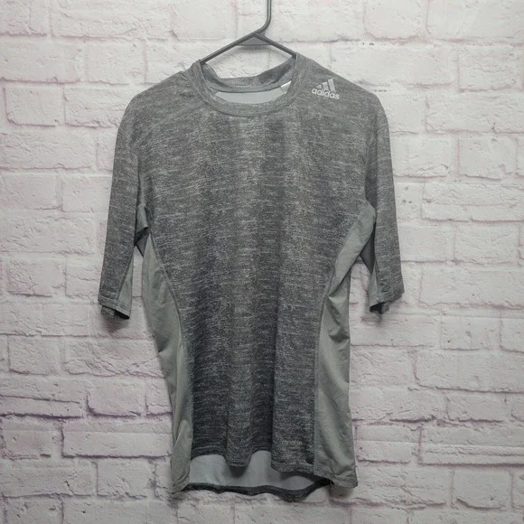 Adidas Techfit Climalite Compression‎ Shirt Mens L Athleisure Workout Activewear