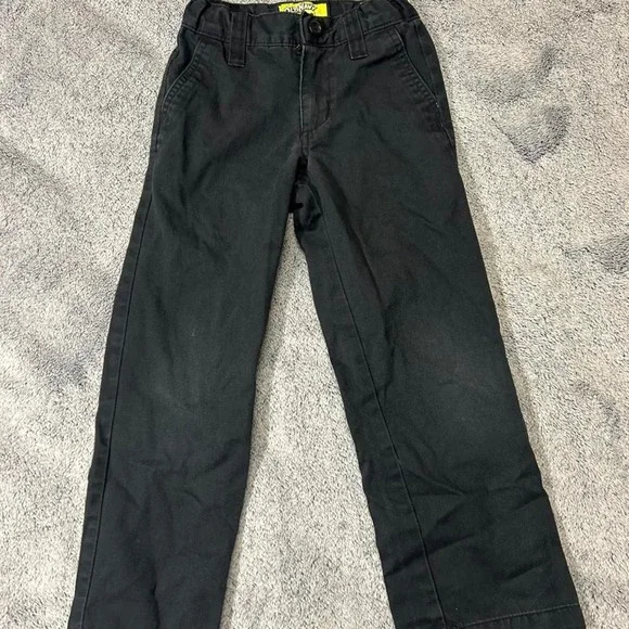 Old Navy Black Straight Leg Pants Kids Size 6 Slim