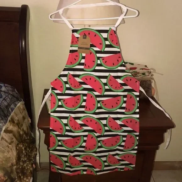 Mabelle Home Collection Watermelon Print Cotton Apron