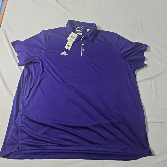 Adidas AEROREADY Polo Shirt Men's 4XL Purple NWT