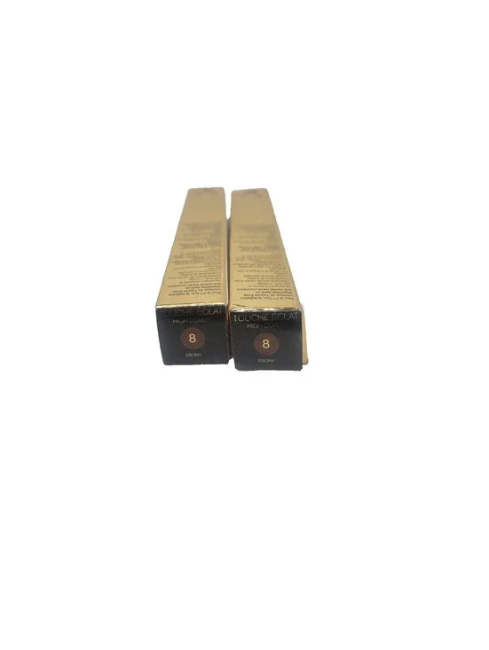 2x Yves Saint Laurent Touche Eclat Luminous Radiance Concealer #8 EBONY   *NEW*