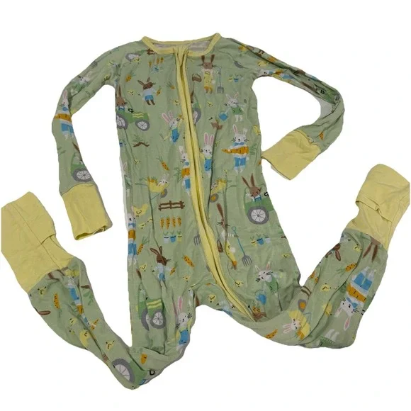 Little Sleepies‎ Easter Bodysuit Baby 3T Toddler Zip Up Spring