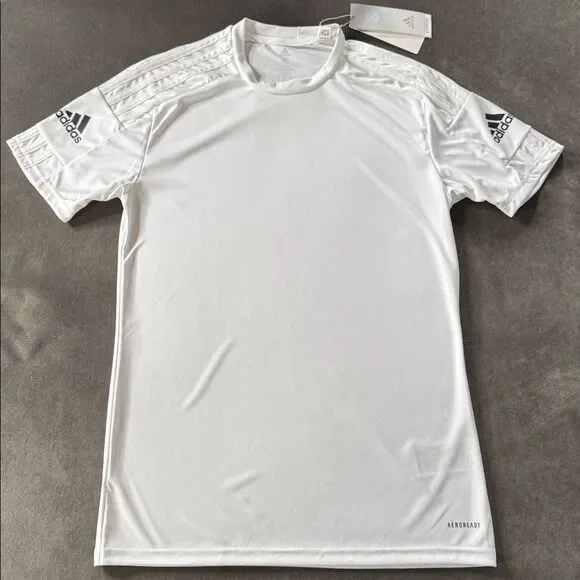Adidas Men’s White Short Sleeve T-Shirt Squadra 21 Jersey Size XS NWT
