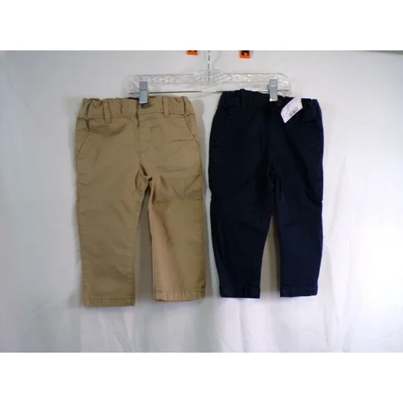 The Children's Place Baby Pants 9-12 Months Khaki Navy 3020018 100% Cotton