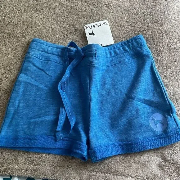 NWT The Black Dog Chappy Blue Cotton Track Shorts