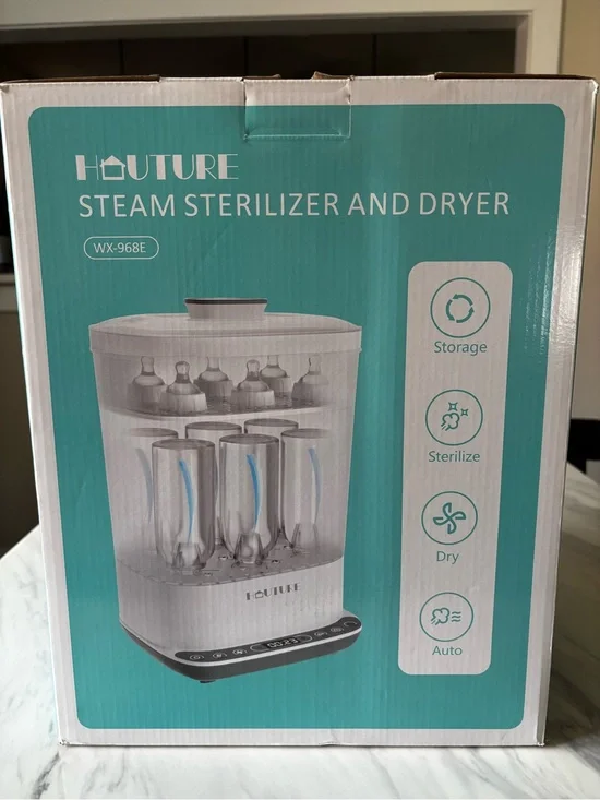 White Steam Sterilizer and Dryer for Kitchen - White