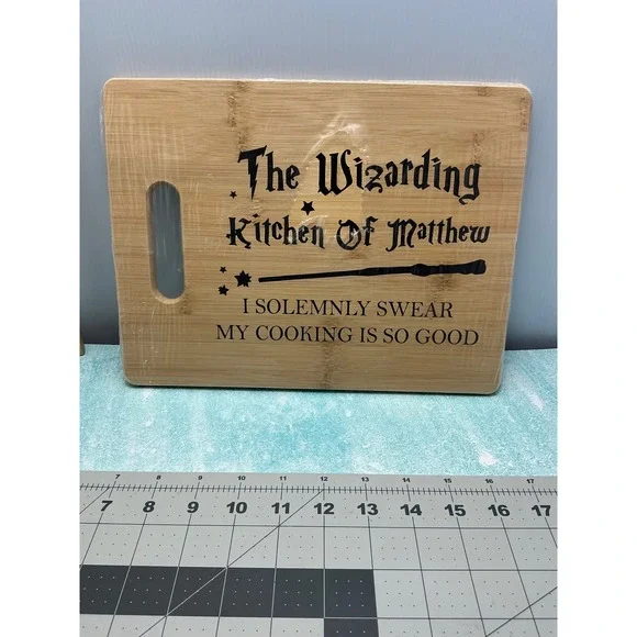 Wizarding Kitchen Of Matthew Bamboo Cutting‎ Board Harry Potter Gift