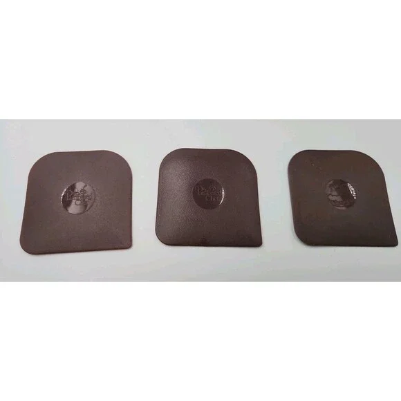 Vintage The Pampered Chef 2610 Nylon Pan Scraper Set of 3 Brown Made In USA