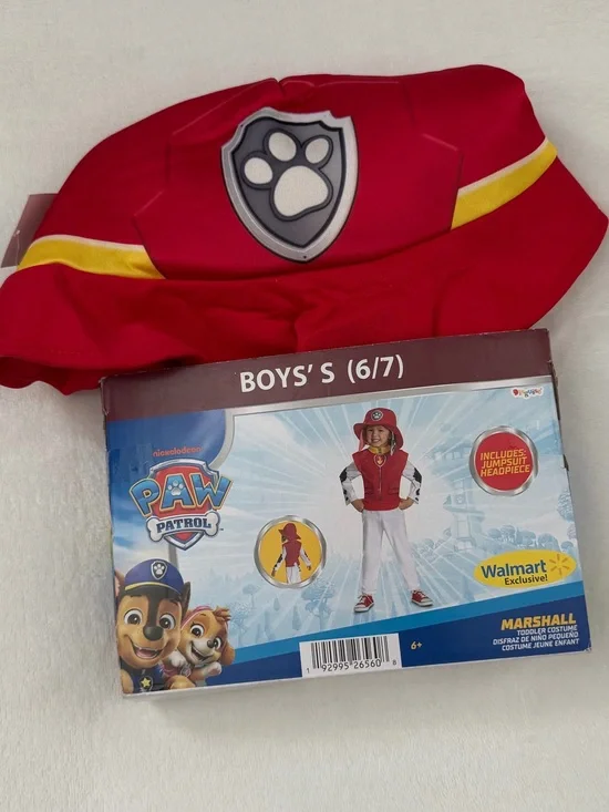 PAW Patrol Marshall Costume (Size S 6/7)