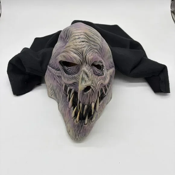 Vintage 1998 Be Something Studios BSS Latex FANG FACE Shroud MONSTER Mask USA