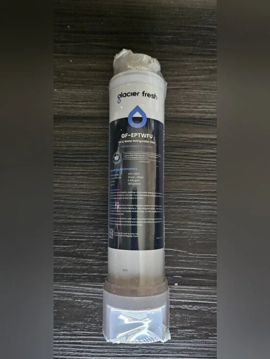 Glacier Fresh GF-EPTWFU Ice & Water Refrigerator Filter - White