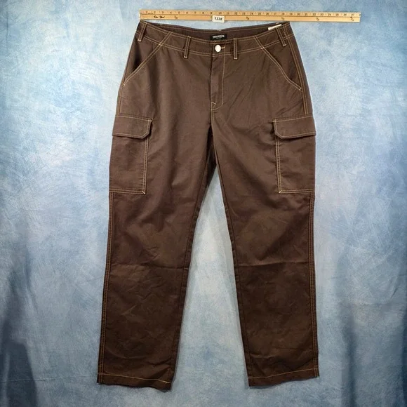 True Religion‎ Mens Bracken Cargo SN Pant EMB Brown Horseshoe Size 36 NWT
