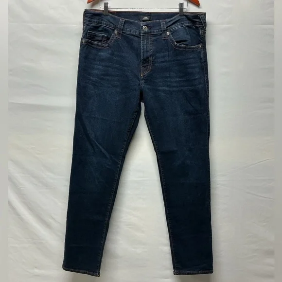 True Religion Geno Relaxed Slim Stretch Jeans Men’s 36 Dark Wash Denim