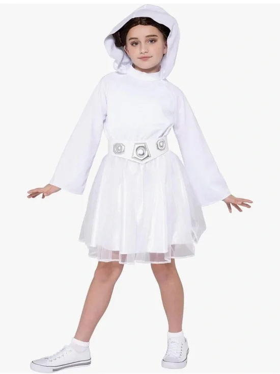 New Star Wars Princess Leia Official Youth Halloween Dress child size (4/5) xs