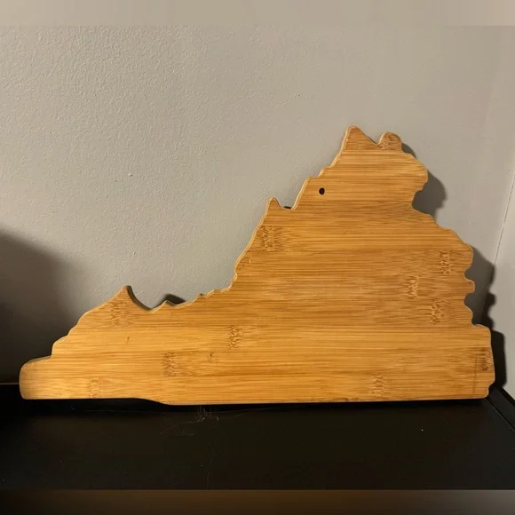 Virginia Shaped‎ Bamboo Cutting Board
