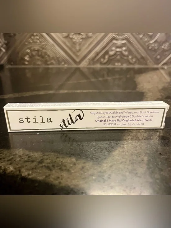 Stila Dual-Ended Waterproof Liquid Eyeliner - Dark Brown